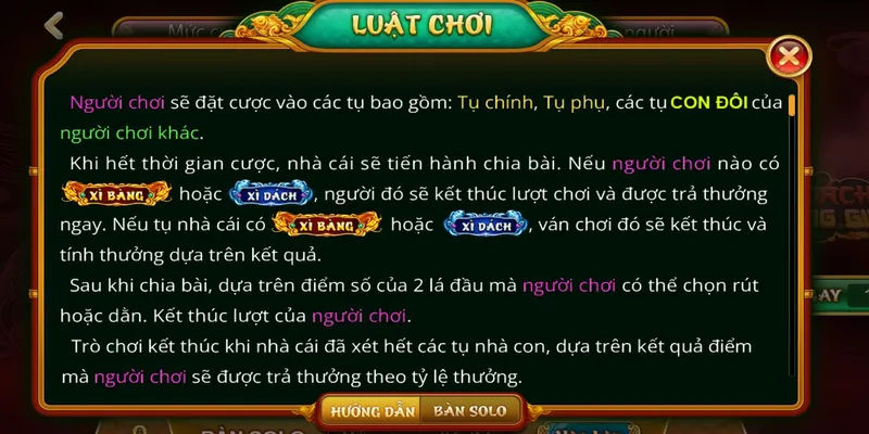 Cách chơi game xì dách hoàng gia